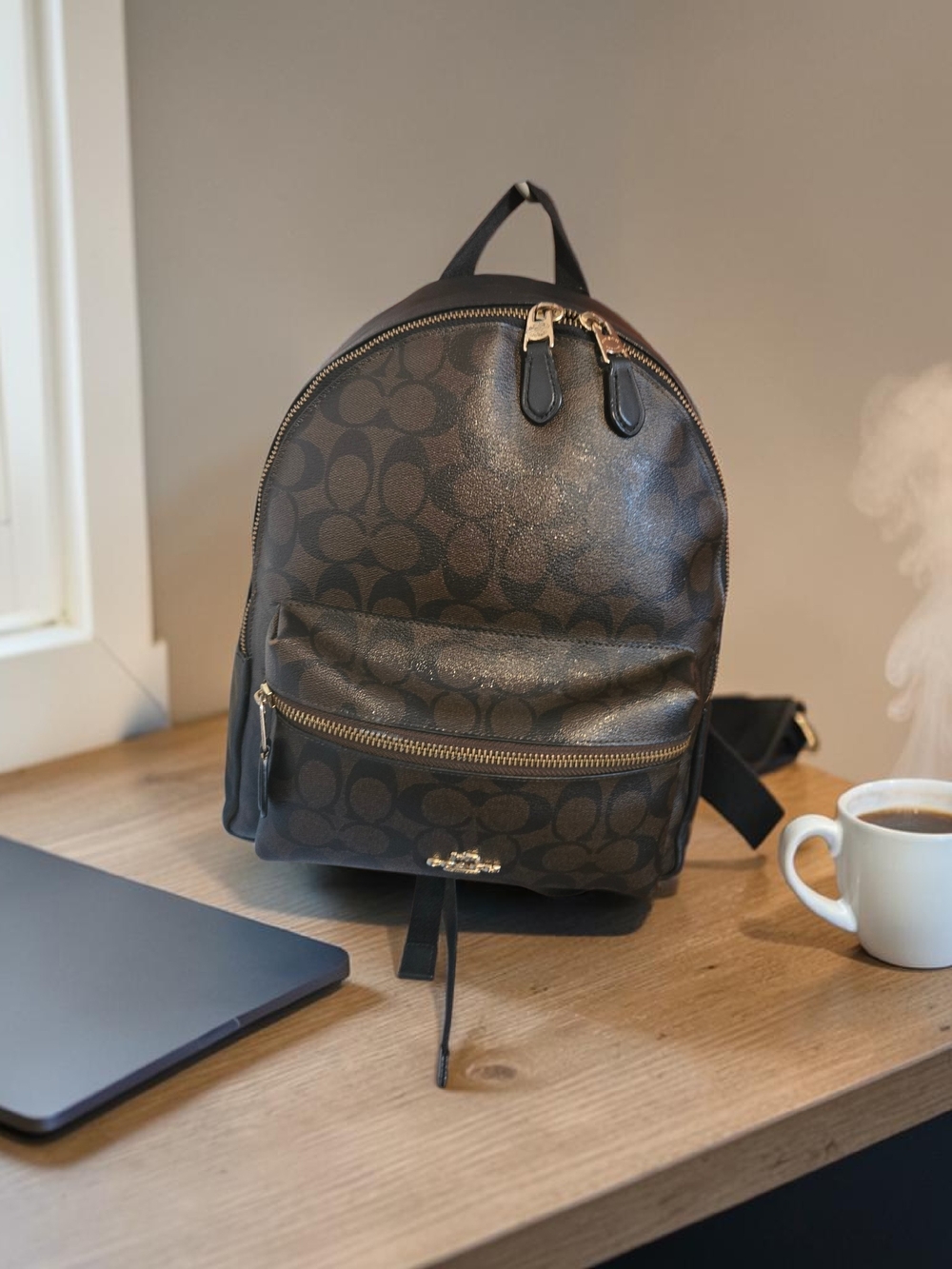 Coach Black Mini Charle Backpack Guc